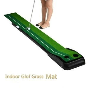 Portable Practice  Putting Mat with Auto Ball Return Function Mini Golf Practice Training Aid for Game and Gift
