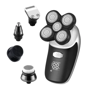Portable waterproof electric shaver 5 in 1 shaver set mini electric head shaver