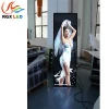 Poster Advertising Stand LED display/mirror LED display screen/biger clothes store advertising led post led sign