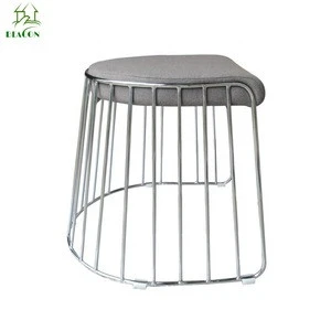 powder coating metal restaurant chair dining chairs with PU cover