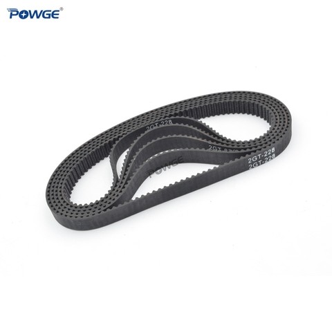 POWGE 2MGT G2M 2GT Synchronous Timing Belt Pitch Length 218/220/222/224/226/228/230/232/234/236/238/240mm Width 6mm Closed Loop