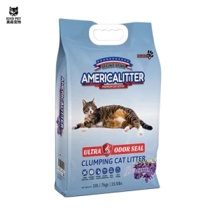 Premium crush bentonite cat litter odor control