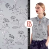 Premium popular eco friendly elegant 45S*45S plain woven floral digital print viscose fabric for dress