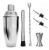Import Premium Stainless Steel Mixing Tools Cocktail Shaker Set Bar Tools Accessories with Bamboo Stand from China