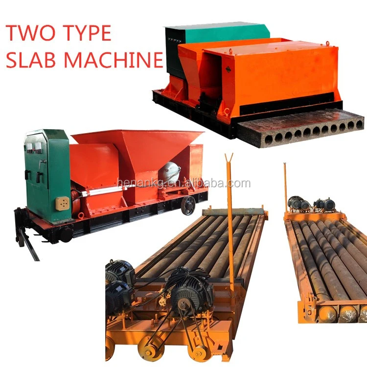 Prestressed Hollow Core Precast Concrete Roof and Floor Slab Making Machine Steel wire reinforced