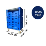 Professional factory OEM available linen cage trolley for washing machine, rotational molding process,more durable than others