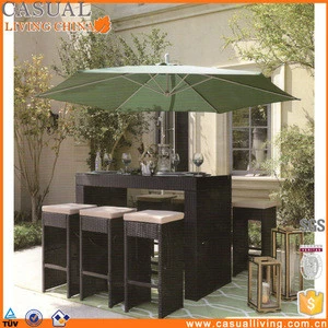 Professional factory supply 7 Piece bar sets outdoor furniture rattan