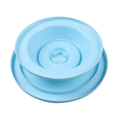 Professional Manufacturer Plastic Anti Skid Round Decorating Rotatable Cake Plate