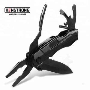 Promotion Black Stainless Steel Multi Function Tool,bits Good Quality Folding pliers MultiTool,Combination Pocket Knife