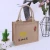 Import Promotional custom linen shopping bag rope handles jute tote wine bag from China