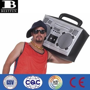 promotional gifts custom hip pop inflatable boom box pvc radio box advertising