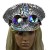 Import Punk Sequin cap rainbow rivet colorful diamond party hat from China