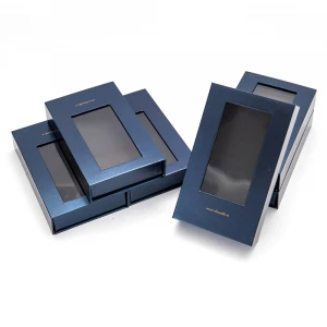 Pvc window luxury magnetic cardboard sunglass gift box with custom logo