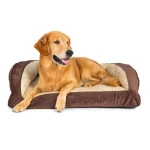 Quilted Orthopedic Memory Foam Large Bolster Couch Pet Bed