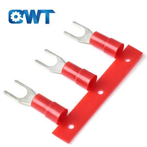 QWT SV3.5-4 AWG14-12 Factory Price Electrical Equipment Fork Lug Cable Connector y type continuous insulated terminal