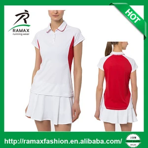 Ramax Custom Women Sports Tennis Polo T Shirt With 100% Polyester