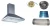 Import Range Hood Stainless Steel Island T Shape Kitchen Cooker Hood With Filter from China