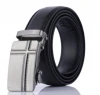 Ready to ship Faux leather automatic adjustable belt buckle for men