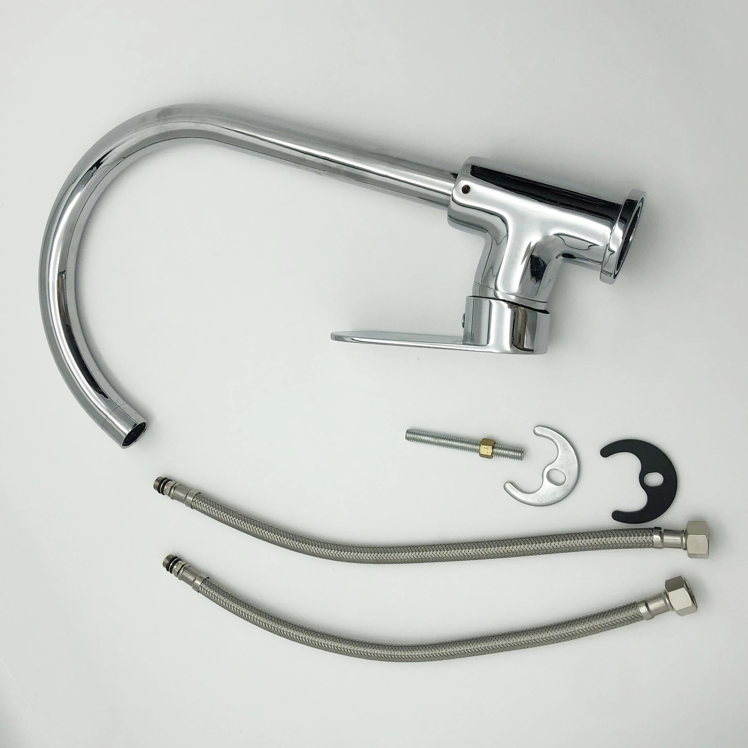 Ready to ship flexible 360 rotate water tap modern brass mixer kitchen faucet