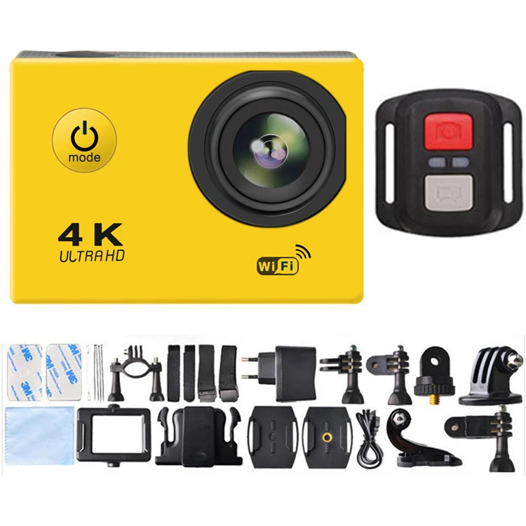 REAL 4K Action Camera HD 4K 30fps WiFi 2.0-inch 1080P Underwater Camera Waterproof Helmet Video Recording Cameras Sport Cam