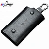 Real Cowhide Leather Key Holder Genuine Leather Men Pocket Card Case Credit Card Clip Holder Hasp Key Wallet