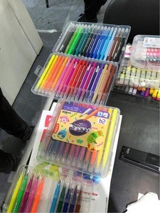 Real Watercolor Brush Pen set with 2  Water Brush Pen, Soft Flexible Tip brush marker  plastic PP box customized watercolor pen