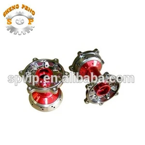 Red anodised machinery spare parts central machinery parts