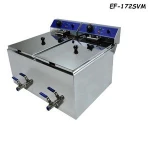 Restaurant Double Tank Fat Fryer EF-172SVM for cooking equipment/ potato chip fryer