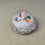 Rhinestone car Interior Decor with Christmas  Snowman Gift Interior Accessories Car Dashboard Ornaments with LED Light