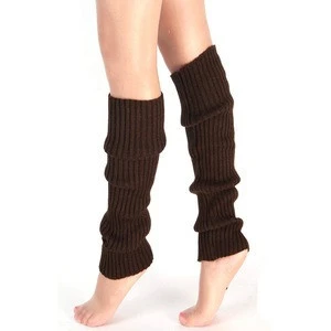 Rib Knit Over Knee High Long Yoga Leg Warmer For Woman And Girl