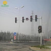 road railway signal light arrow led traffic warning light with steel pole