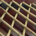 Rolled natural bamboo fencing