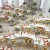 Import Romantic golden stainless steel half moon/ round wedding table from China