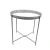 Import Round silver table side with metal lace modern furniture mirrored side table from China