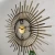 Import Round sunburst antique gold finished art decorative hanging Metal wall clock from China