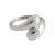 Import S925 Sterling Silver Cold Wind Minimalist Glossy Water Drop Open Female Ring Temperament Silver Ring from China