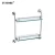 Import sanitary ware decorative wall hanging bathroom shelf with hooks 304 stainless steel plate shelf for shower from China