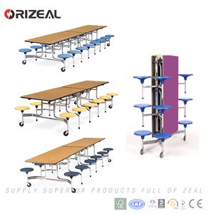 School Canteen Furniture Dining Room Desk and Chair Set Used Restaurant Folding Lunch Tables Lowest Price