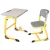 Import School Classroom Furniture Ergonomic Comfortable Student Single Metal Study Desk and Chair from China