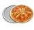 Import Seamless 10 12 14 inch round aluminium pizza screen perforated backing trays from China