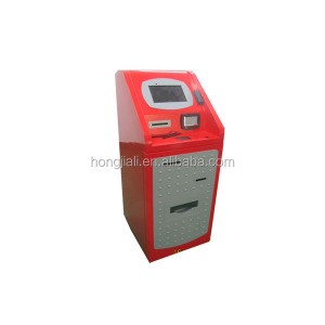 self -service bank kiosk money exchange machine with bill acceptor