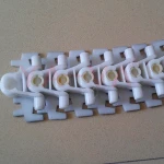 sensitive cosmetic packages transport plastic flocking conveyor chain
