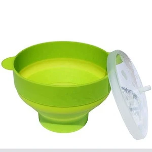 Silicone Collapsible Popcorn Maker With Lid