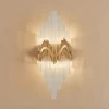 Simig lighting American classic design golden crystal LED E14 sconce interior wall lamp for bedroom Office