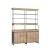 Import Simple Style Recycled South Pine&steel industrial bookcase of wood from China