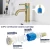 Import Single handle taps one hole waterfall mixer stainless steel sink tap bathroom face wash basin faucet from China
