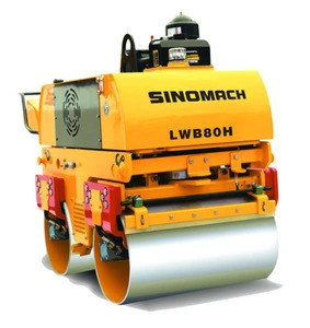 SINOMACH road construction equipment walk-behind vibratory 0.8ton road rollers GYW801