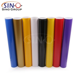 SINOVINYL Advertising Poster Materials Opaque Self Adhesive Color PVC Vinyl Sticker For Cutting
