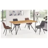 Six Seater Dining Table Set Small Modern Oval Kitchen White Smart Room Space Saver Saving 1Piece Dinning Tables 4 Square Sets