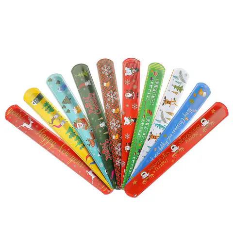 slap bracelet custom Christmas slap bracelet cheap sublimation slap bracelets for Christmas party